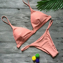 Load image into Gallery viewer, Bikini Set Summer Solid color