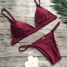 Load image into Gallery viewer, Bikini Set Summer Solid color