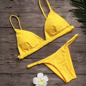 Bikini Set Summer Solid color