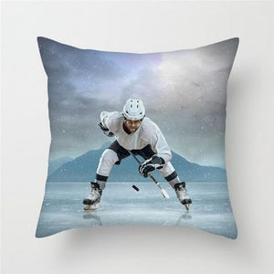 Ice-Skate Sports Cushion Cover