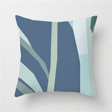 Load image into Gallery viewer, Blue Geometric Nordic Style Cushion