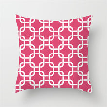 Load image into Gallery viewer, Mesh Geometry Cushion Cover Red