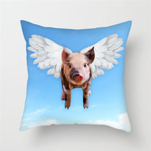 Load image into Gallery viewer, Cute Pig Painted Cushion