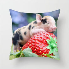 Load image into Gallery viewer, Cute Pig Painted Cushion