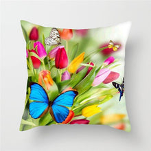 Load image into Gallery viewer, Colorful Butterfly Animal Cushion Cover