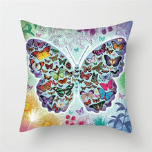 Load image into Gallery viewer, Colorful Butterfly Animal Cushion Cover