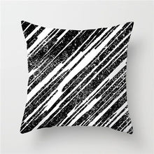 Load image into Gallery viewer, Black And White Geometric Style Cushion