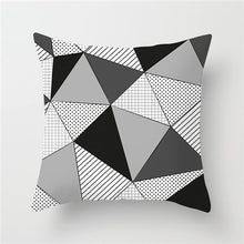 Load image into Gallery viewer, Black And White Geometric Style Cushion