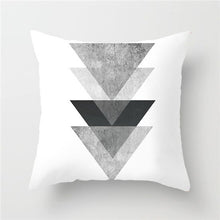 Load image into Gallery viewer, Black And White Geometric Style Cushion