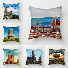 Load image into Gallery viewer, Tourist Scenery Style Cushion Cover