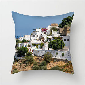Tourist Scenery Style Cushion Cover