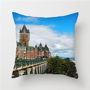 Tourist Scenery Style Cushion Cover